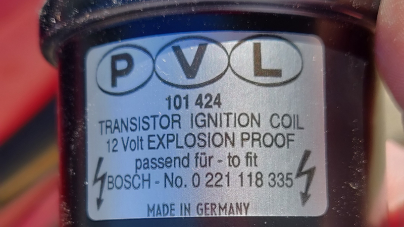 EXPLOSION PROOF, new ignition coil.